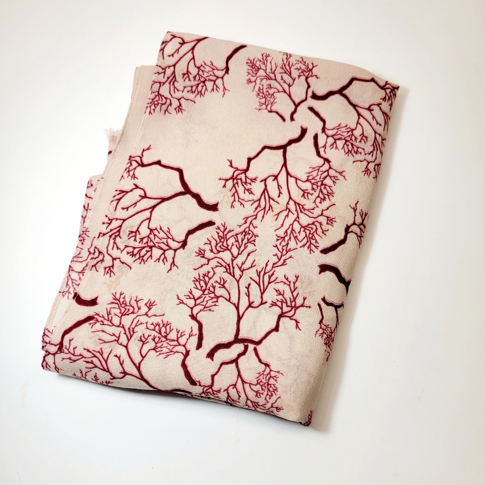 Made in France Shawl, Scarf Branches Large 66"x 23"